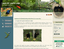 Tablet Screenshot of lagarto-lodge-costa-rica.com